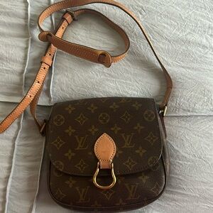 Authentic Saint Cloud GM Saddle Louis Vuitton Bag